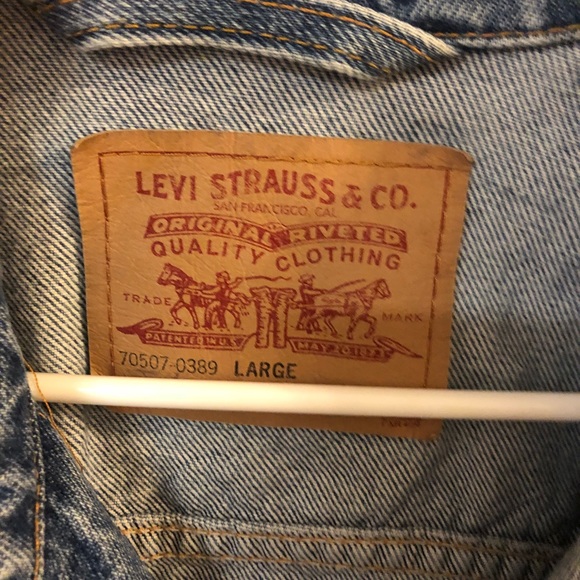 Levi’s Trucker Jacket M L XL jean blue oversized - Picture 5 of 7